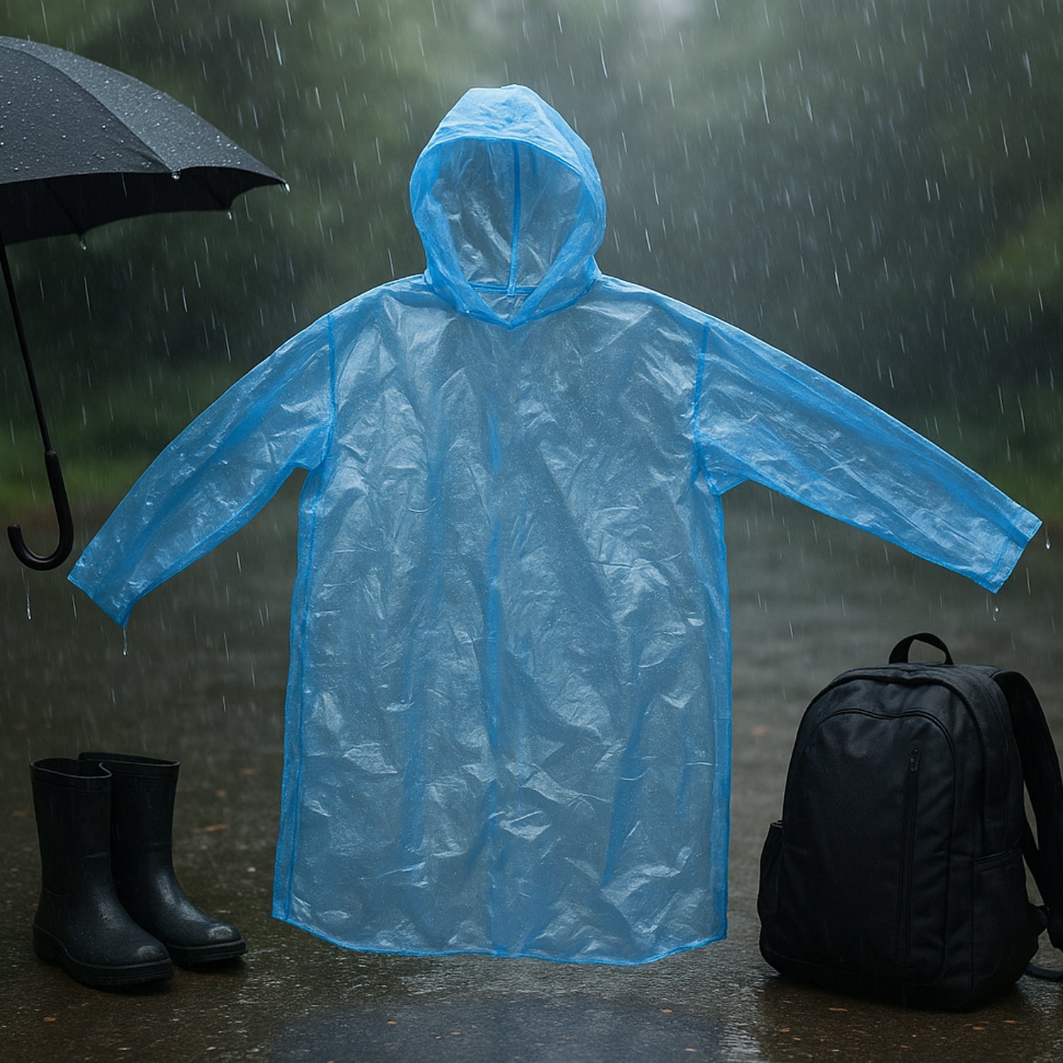 Disposable Rain Poncho  Disposable Rain Poncho
